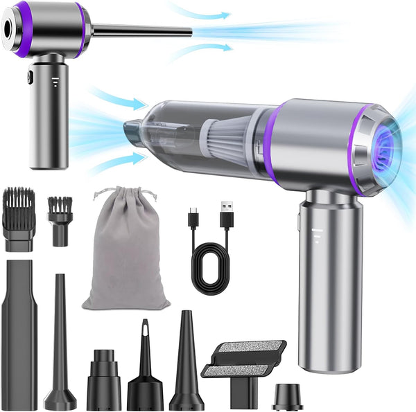 Car Vacuum Cleaner High Power 20000Pa – Cordless Handheld Mini Vacuum & Air Duster for Car Detailing, 3-Speed Brushless Motor, 6000mAh Battery, Aspiradora para Carro, Home Office Camping