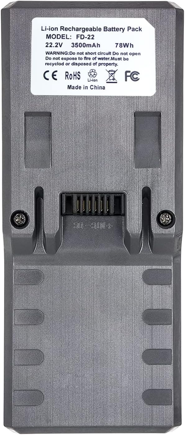 3.5Ah Replacement diek Battery,Compatible with Deik Vacuum Models MT-1616 MT-1206 ZB-1516 Cordless Vacuum Cleaner,Li-Ion 22.2V Battery