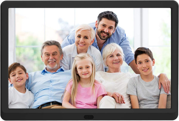 Atatat 10 inch Digital Photo Frame, Digital Picture Frame with Adjustable Brightness, Support Sleep Mode Photo Deletion,1080P Video,Slideshow, Black