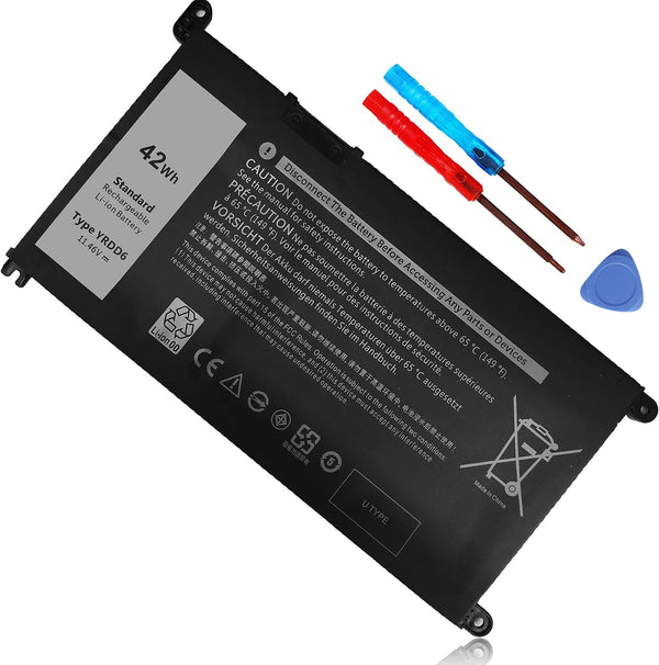 42Wh YRDD6 1VX1H Battery for Dell Inspiron 5482 5485 7586 3583 5491 5591 5481 3310 2-in-1 5593 5584 3493 3593 3793 5480 3582 5581 5590 3584 5493 5585 5594 5598 3501 P93G001 VM732 Vostro 3491 5490
